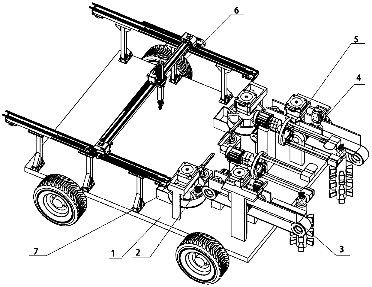 Pineapple picking machine and pineapple picking arrangement method