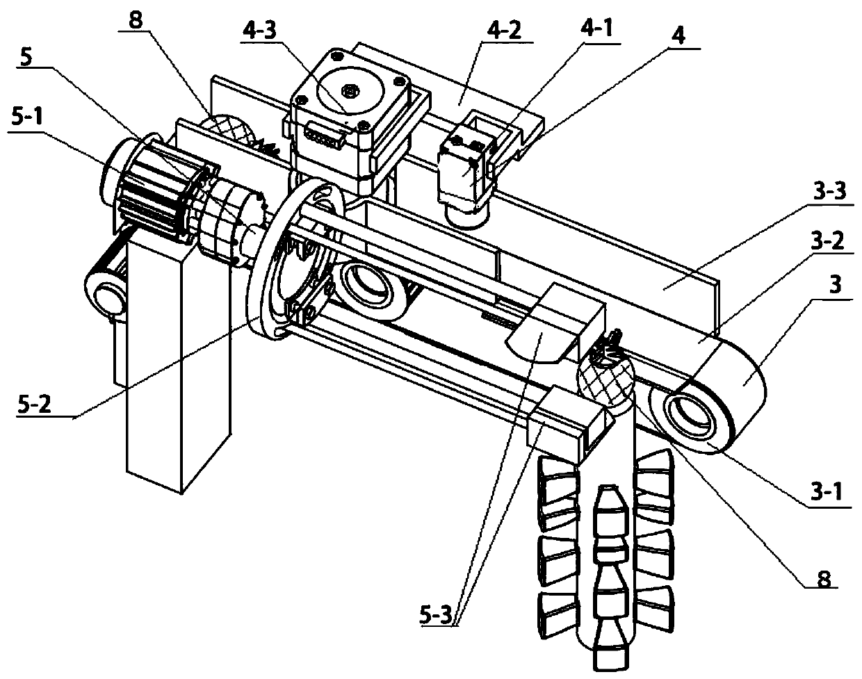 Pineapple picking machine and pineapple picking arrangement method