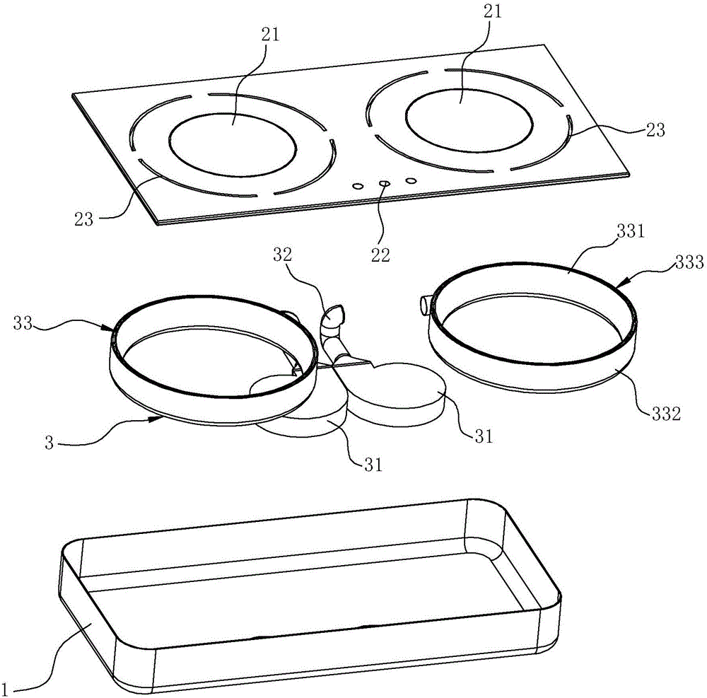 Cooking utensil with air curtain generating devices