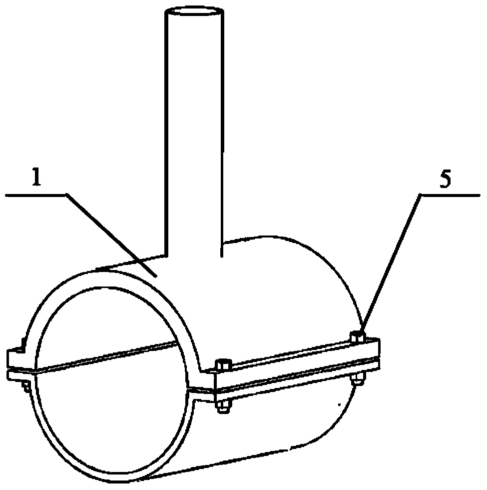 Novel saddle-shaped pipe fitting and connecting and fixing method thereof in electric fusion welding process