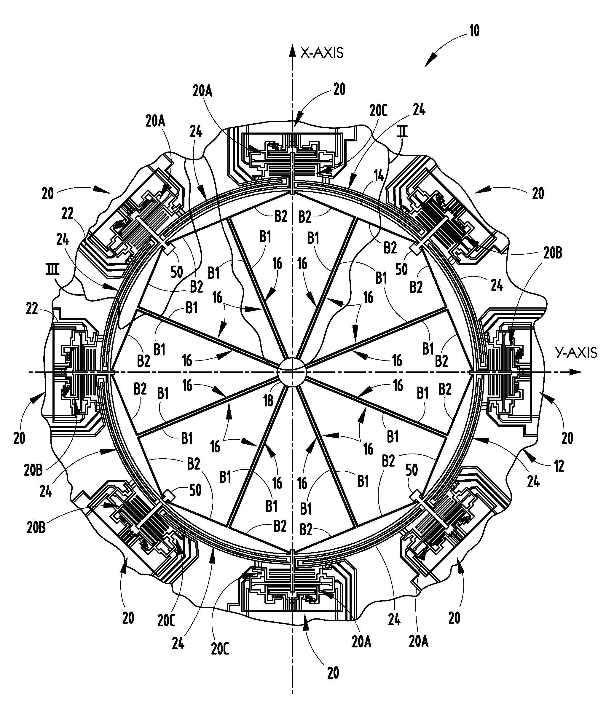 Silicon integrated angular rate sensor