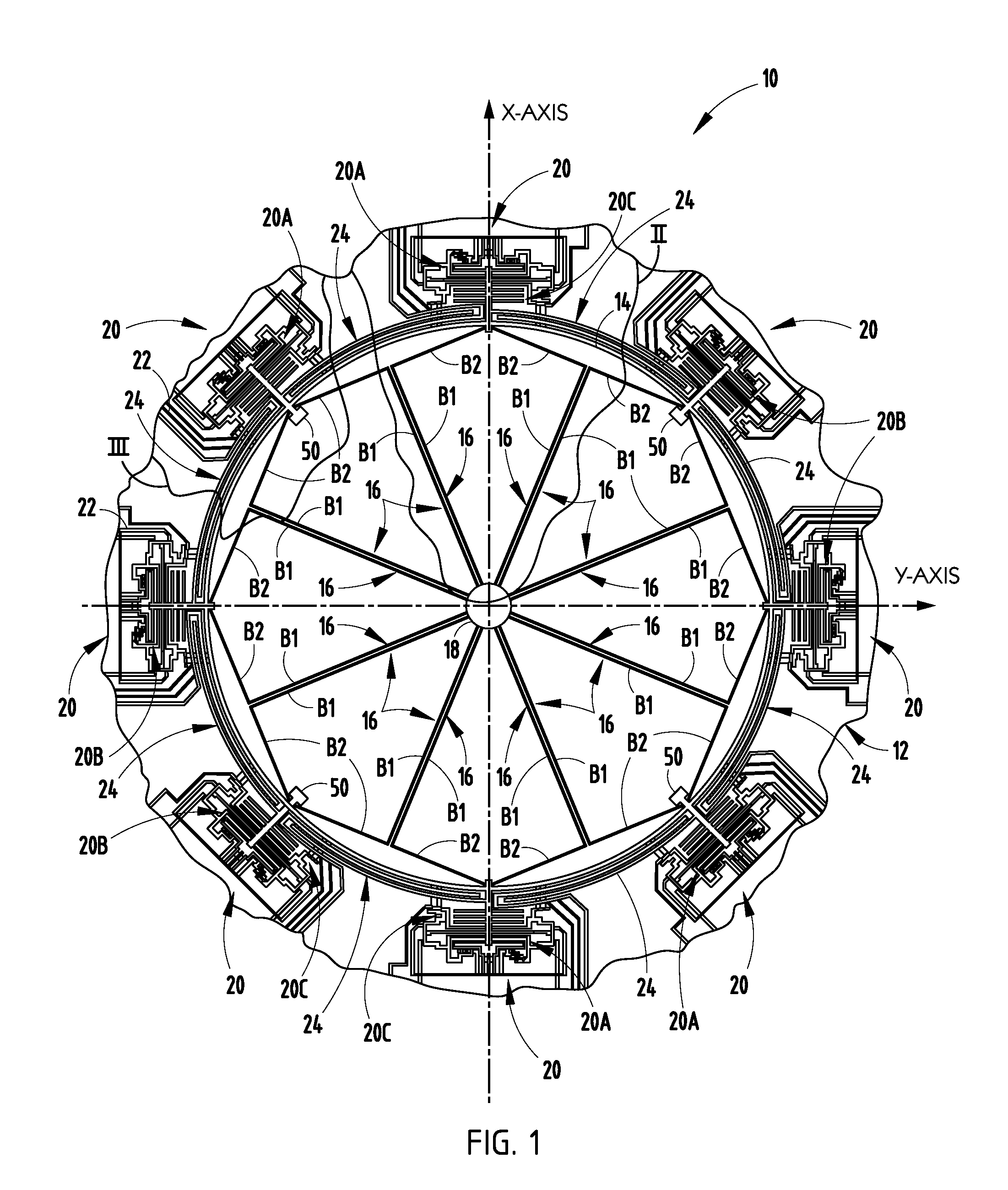 Silicon integrated angular rate sensor