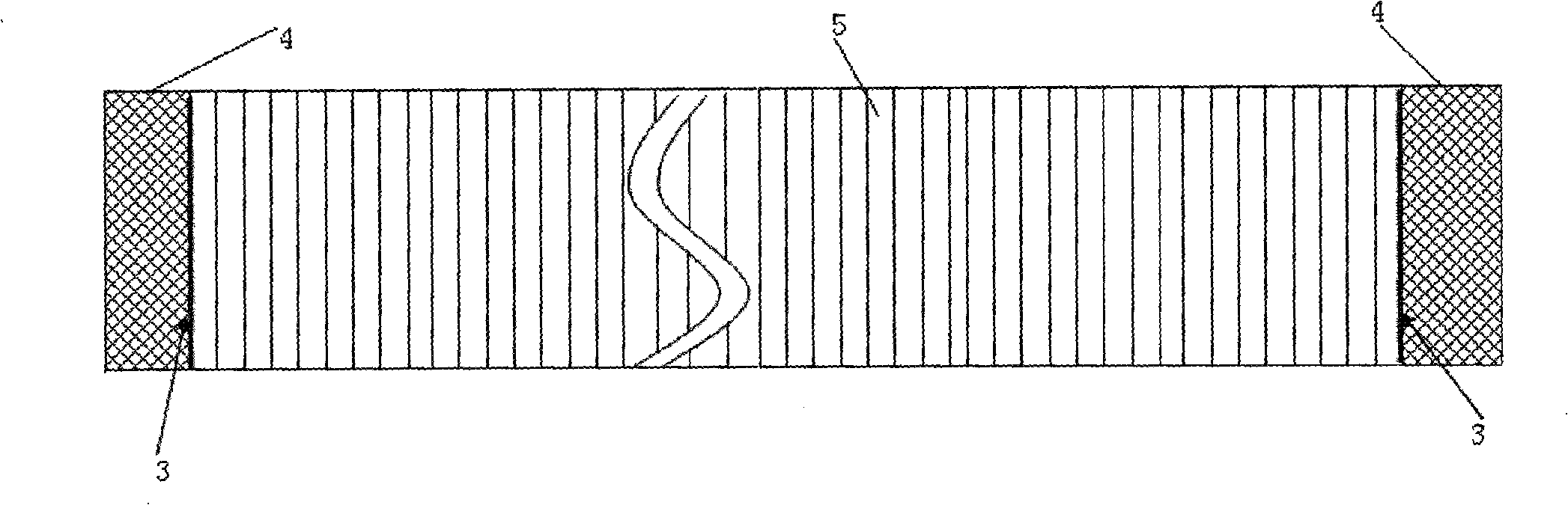 Preliminary dip material for wind-driven generator impeller vane