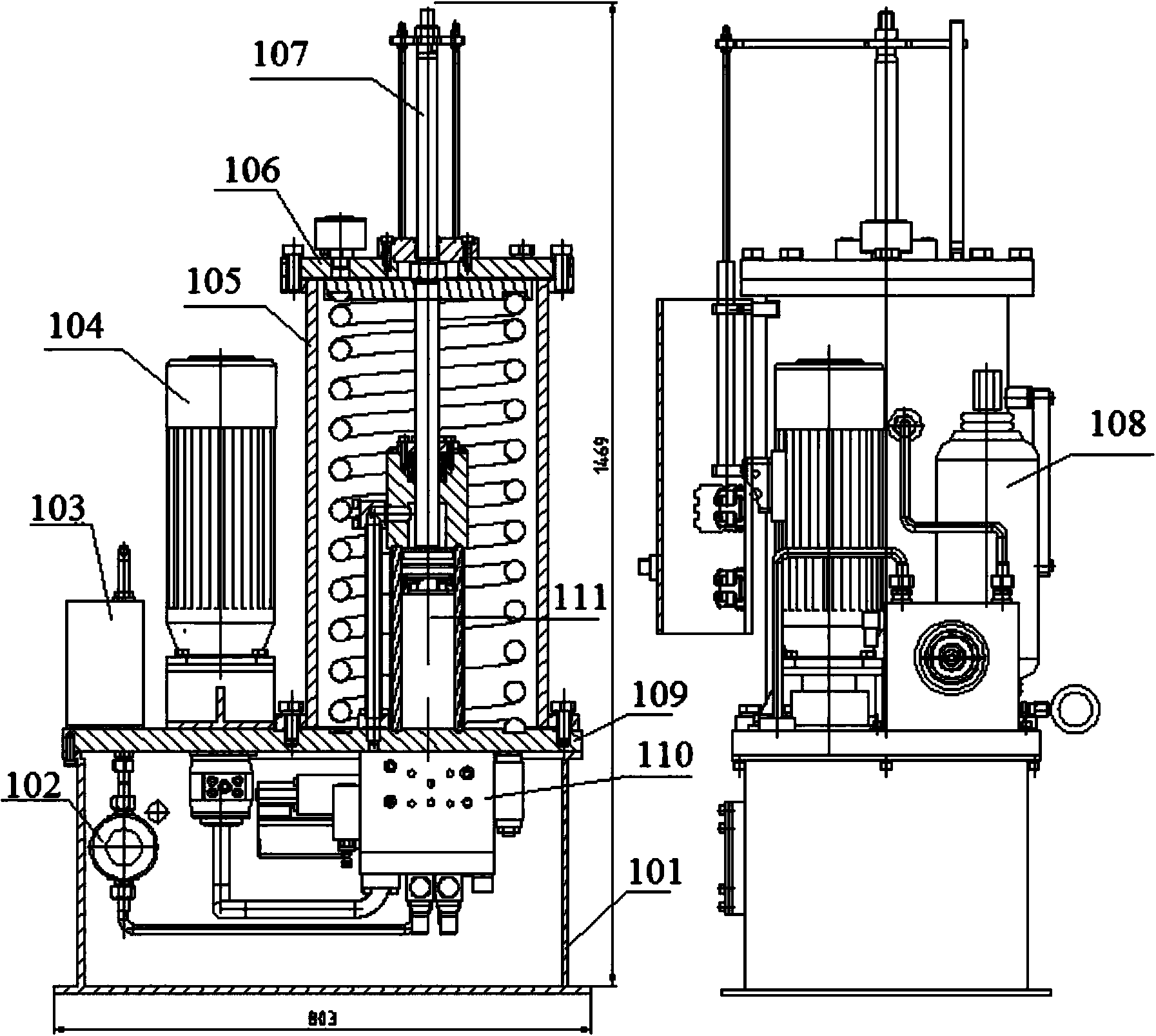 Closed electro-hydraulic actuator and assembly of closed electro-hydraulic actuator