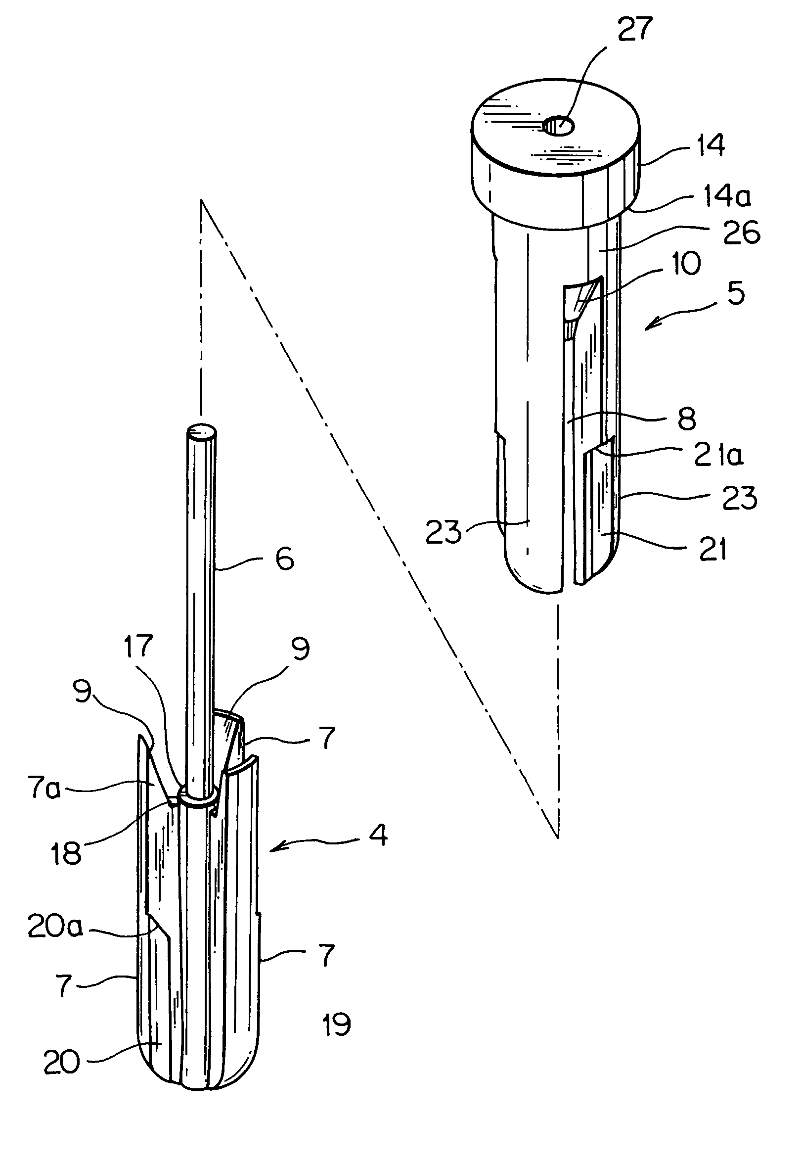 Mold for molding electric wire protection cap