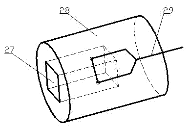 Corrosive wear test device and using method thereof