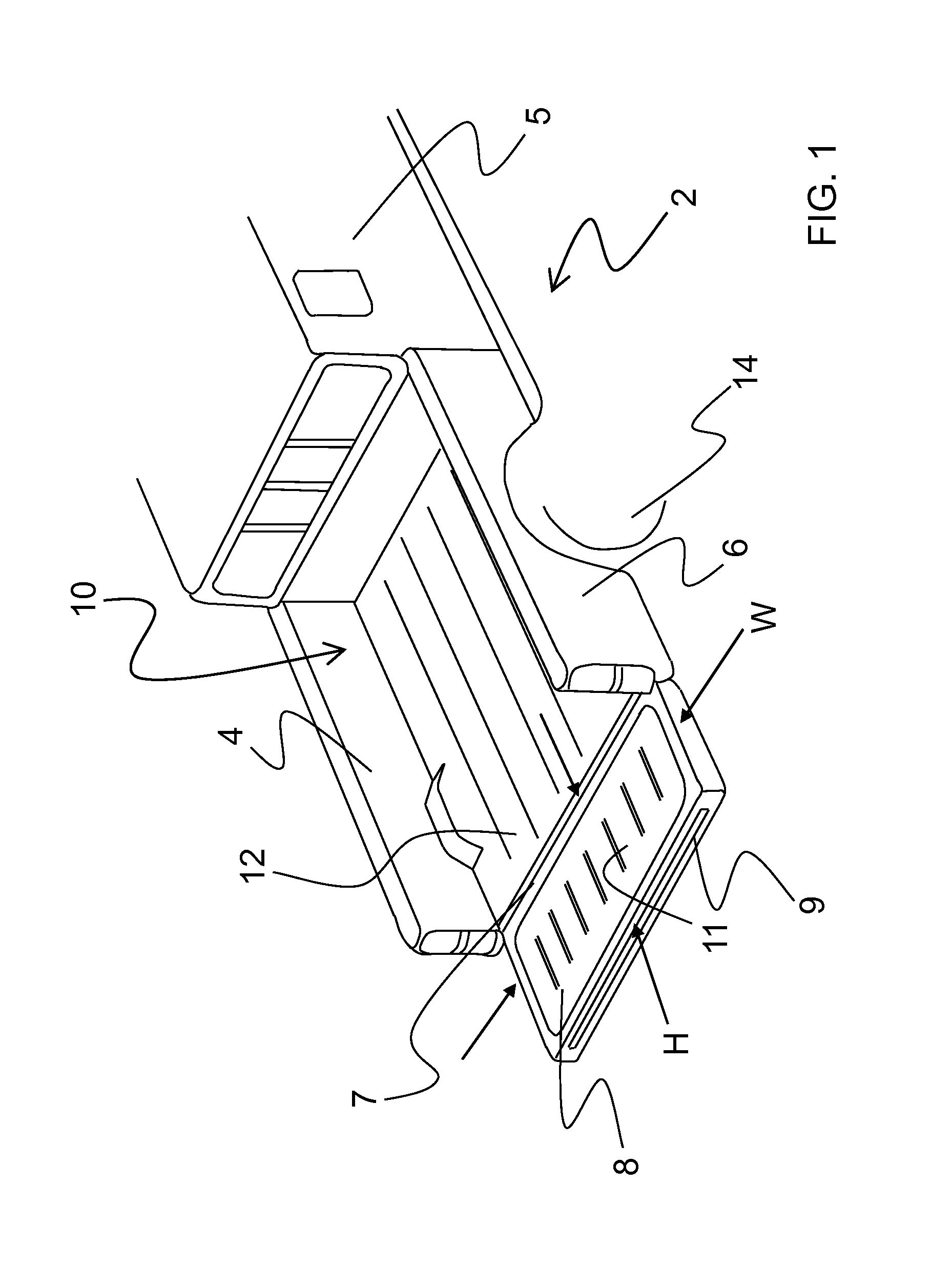 Cargo area extension system method and apparatus