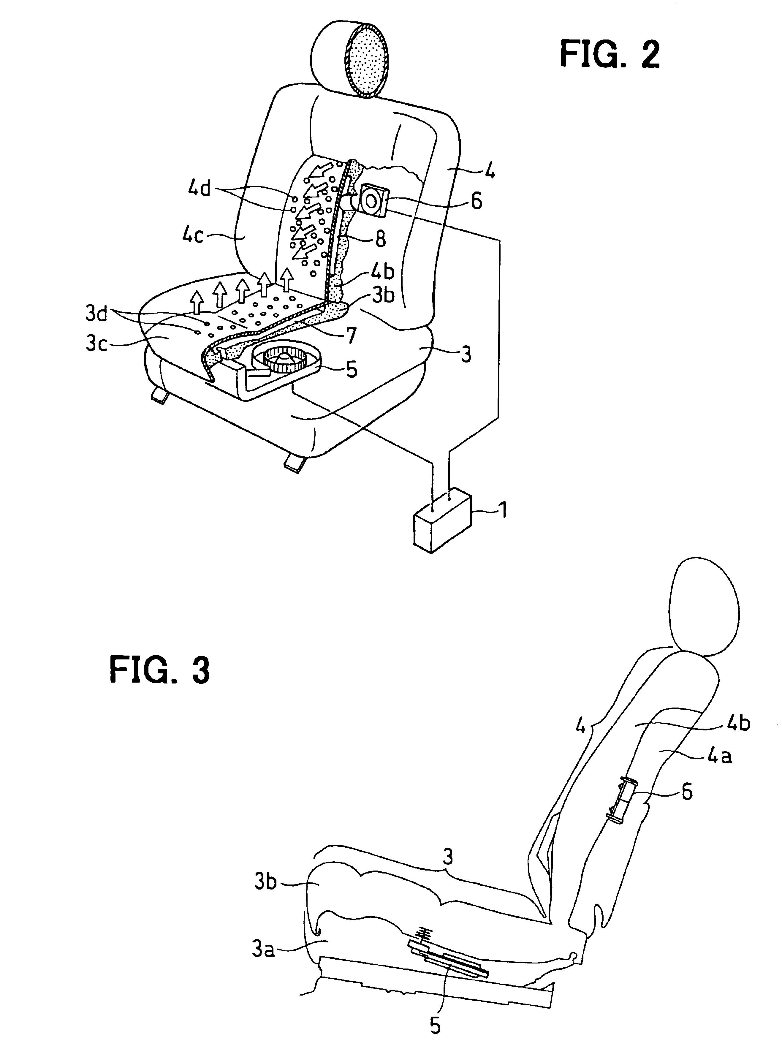 Vehicle air conditioner with seat air conditioning unit