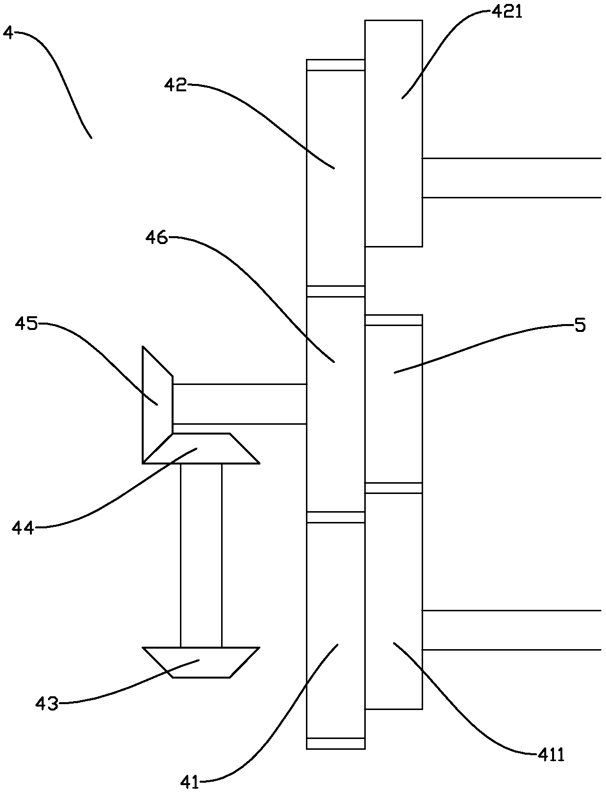 Plug-flow distribution type sewage treatment device