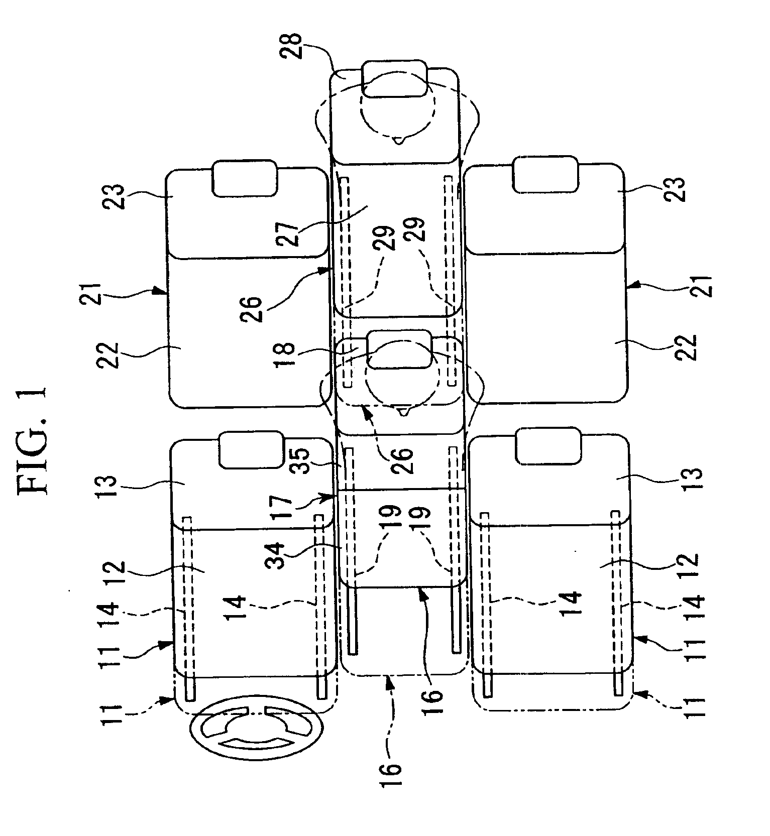 Seat structure for vehicle