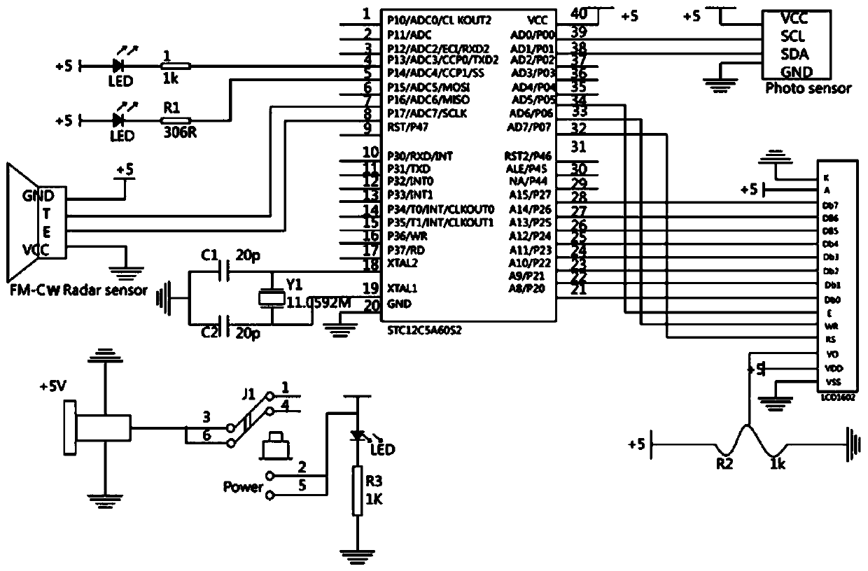 Intelligent control system for automobile headlamp