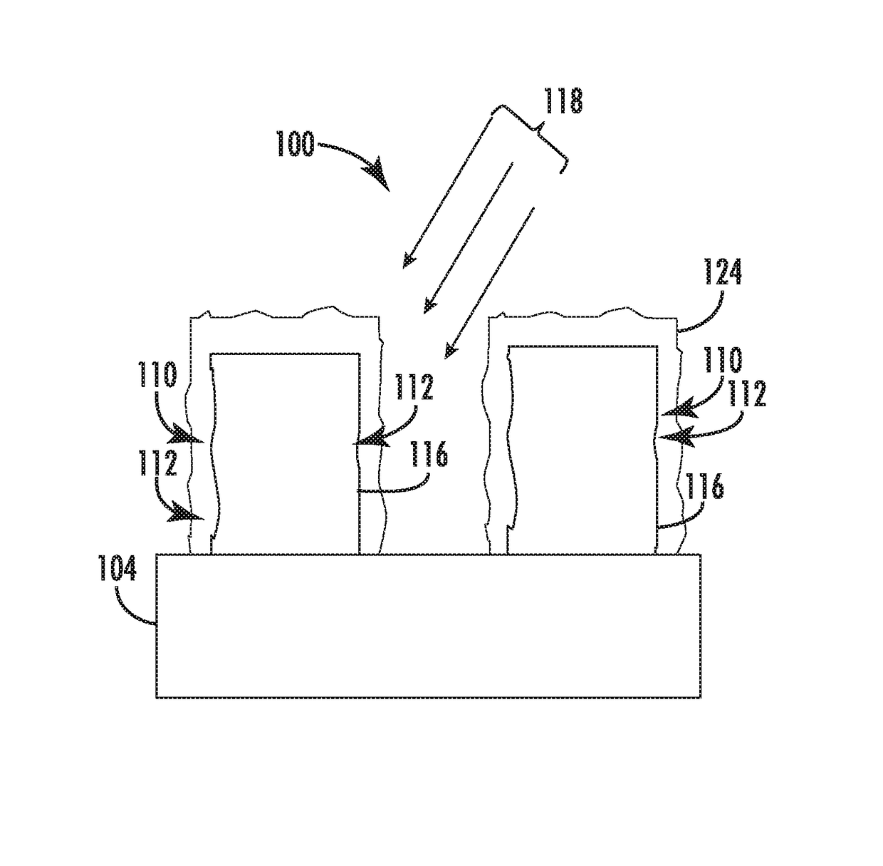 Ion-assisted deposition and implantation of photoresist to improve line edge roughness