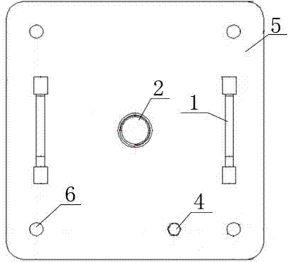 Fixing method and device for high-voltage test wiring