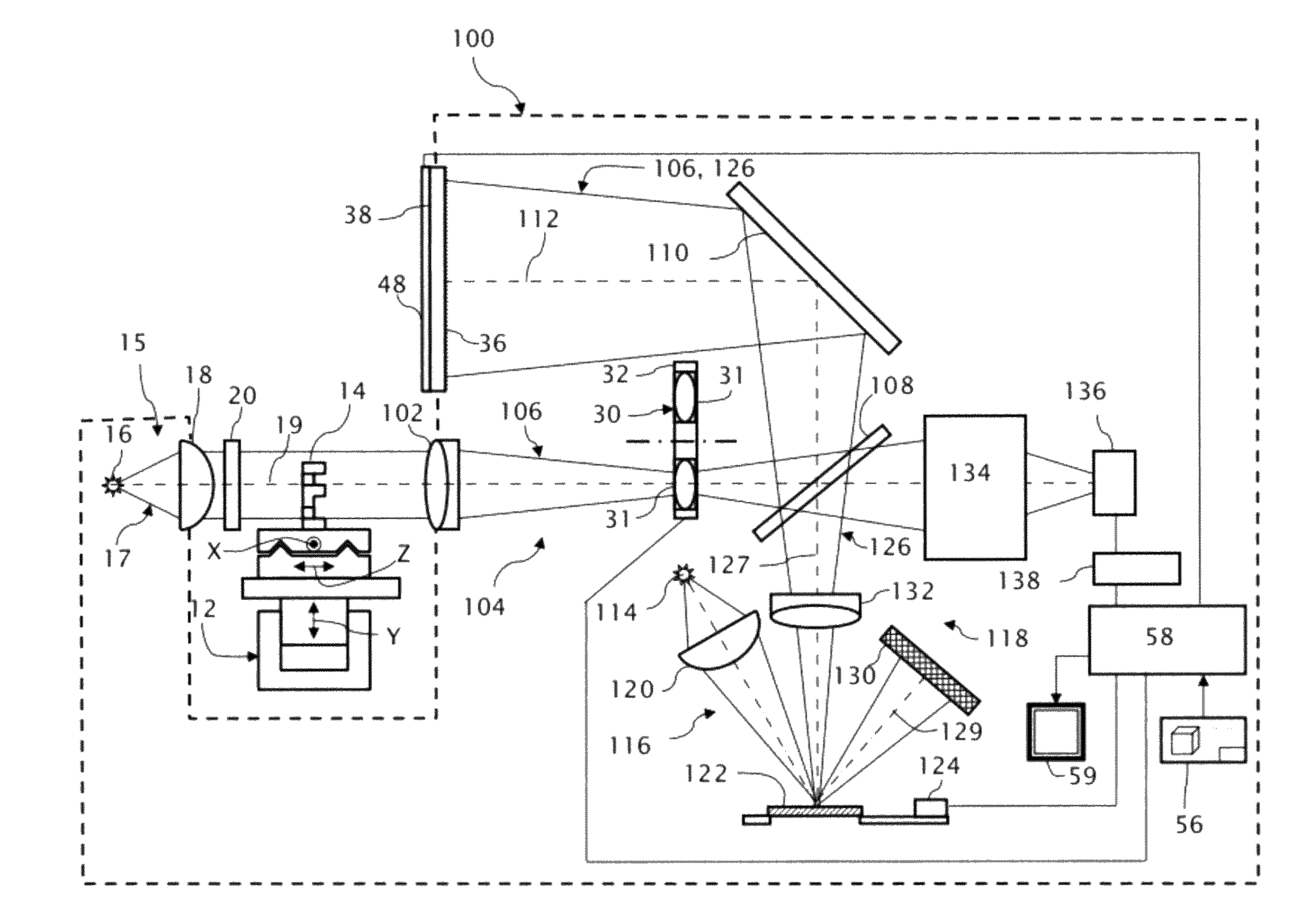 Optical comparator with digital gage