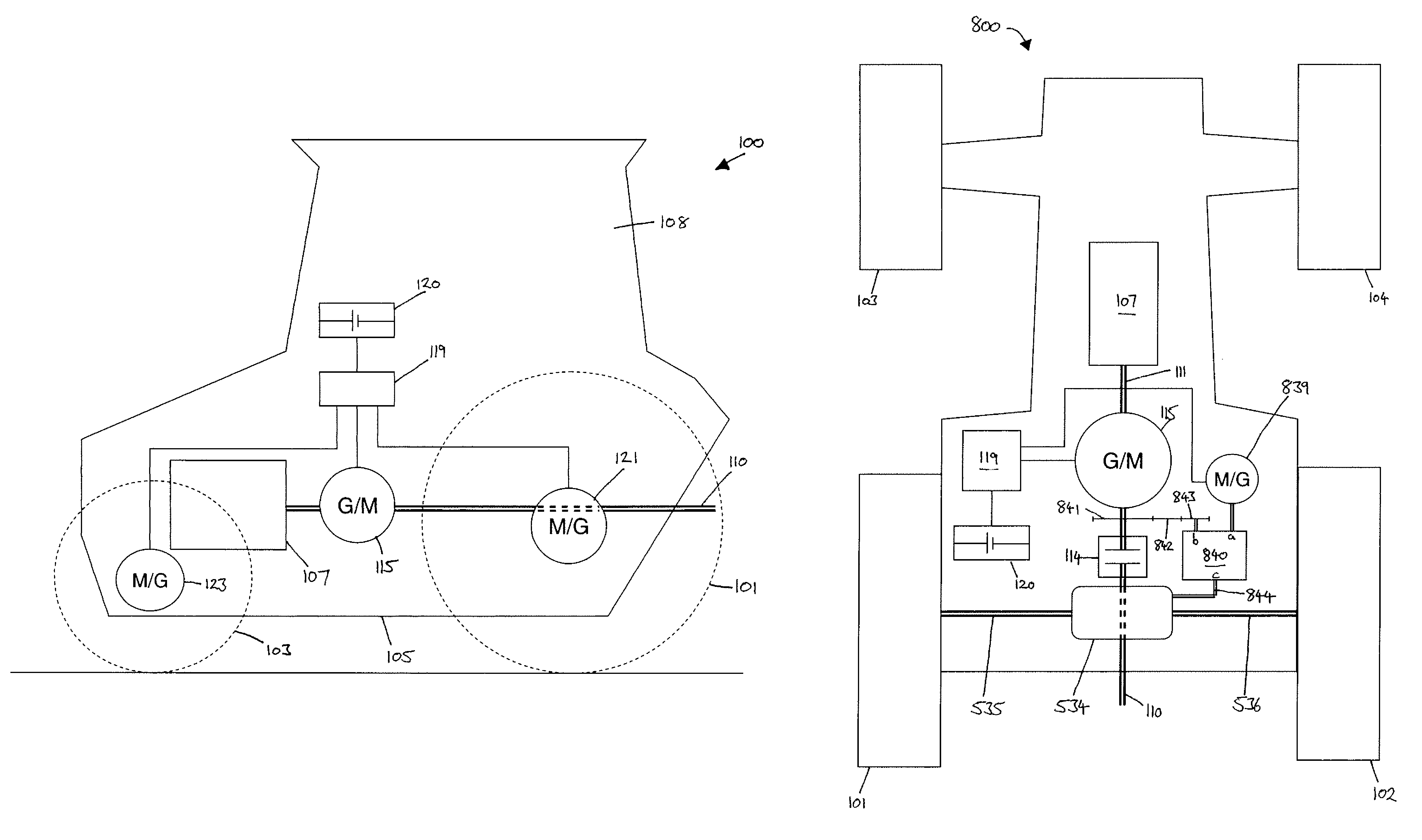 Tractor with hybrid power system