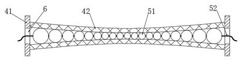 Double-layer inward-retreating type printing and dyeing waste gas treatment equipment