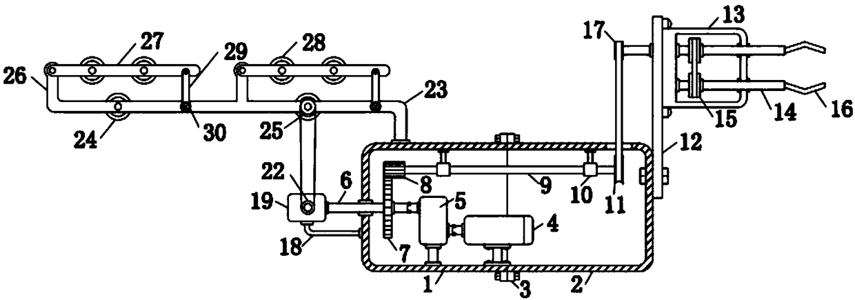 A high-voltage transmission line ice breaking device