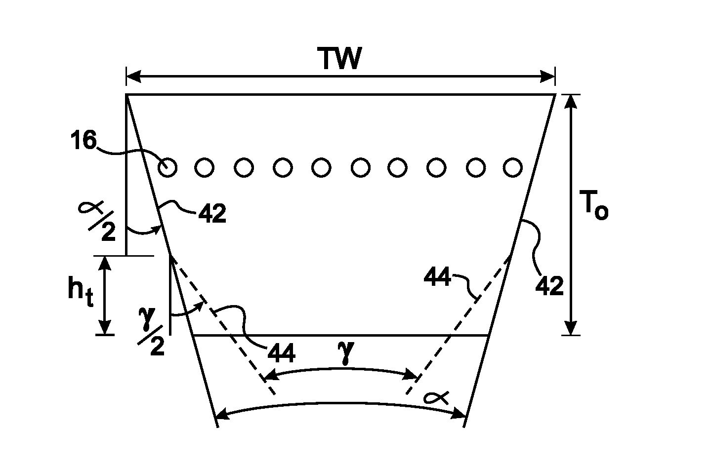 Double cogged V-belt for variable speed drive