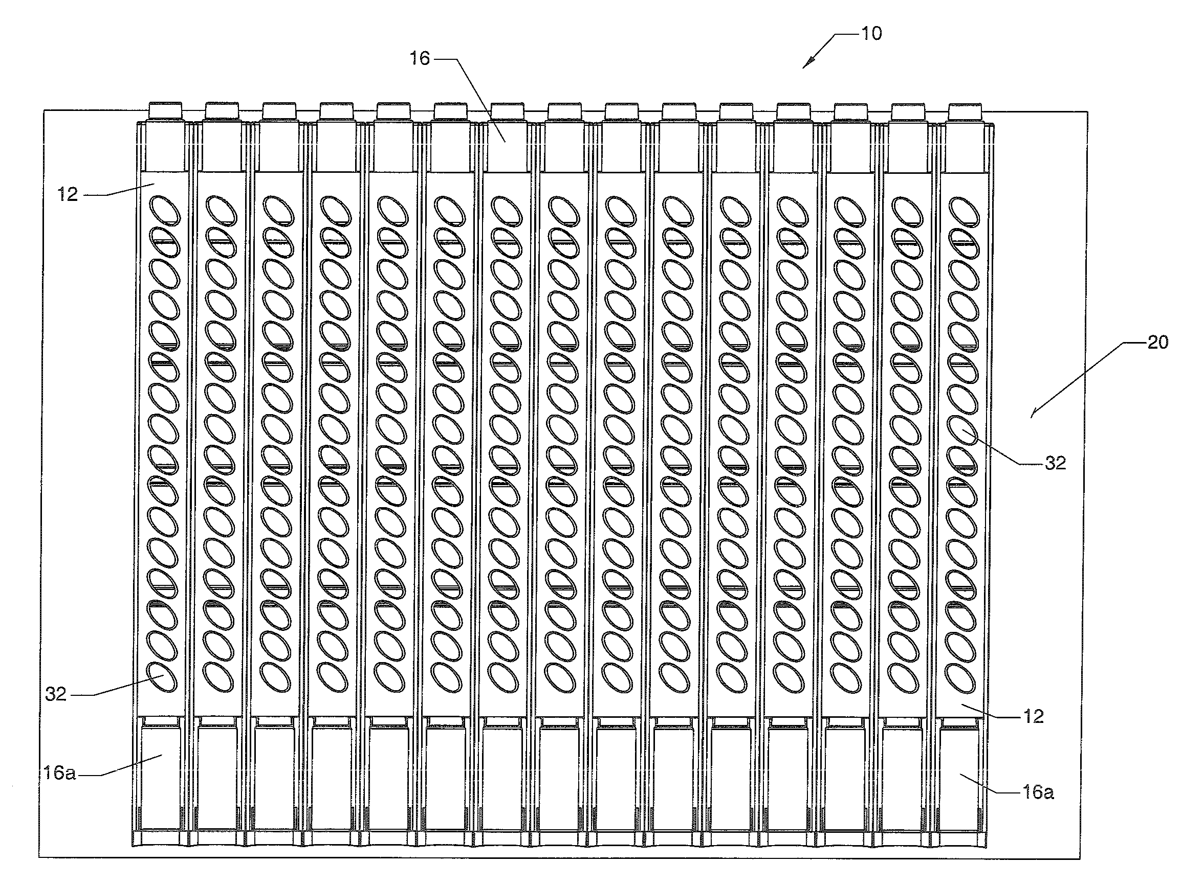 Gravity fed bottle storage and display rack