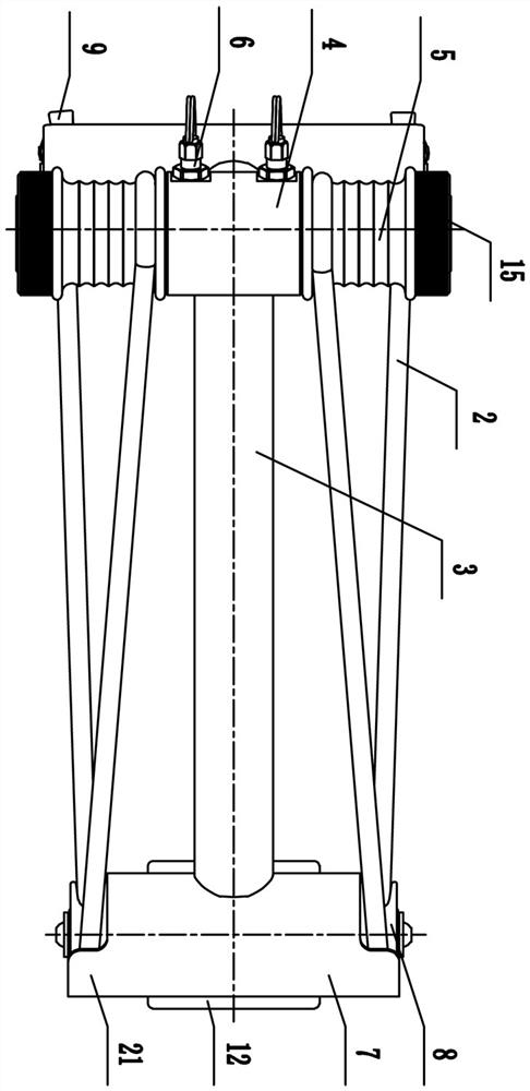 Elastic suspension device suitable for lower limb rehabilitation training