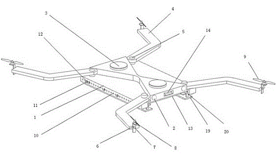 Mobile phone shell capable of serving as drone