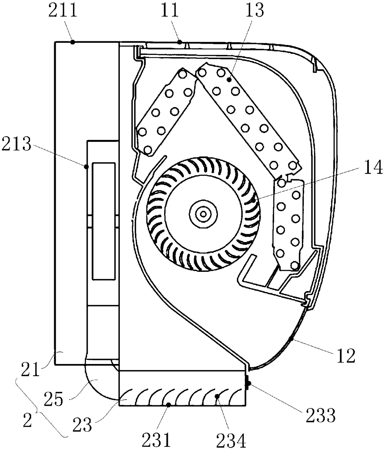 Air supplement device for air conditioner indoor unit and air conditioner indoor unit