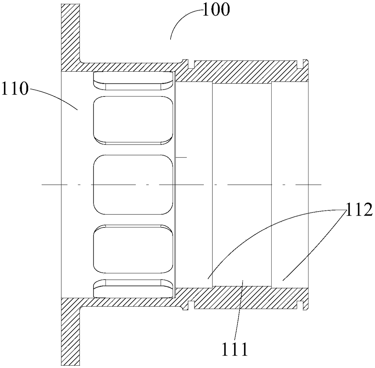 Aircraft engine and mouse cage type bearing structure thereof