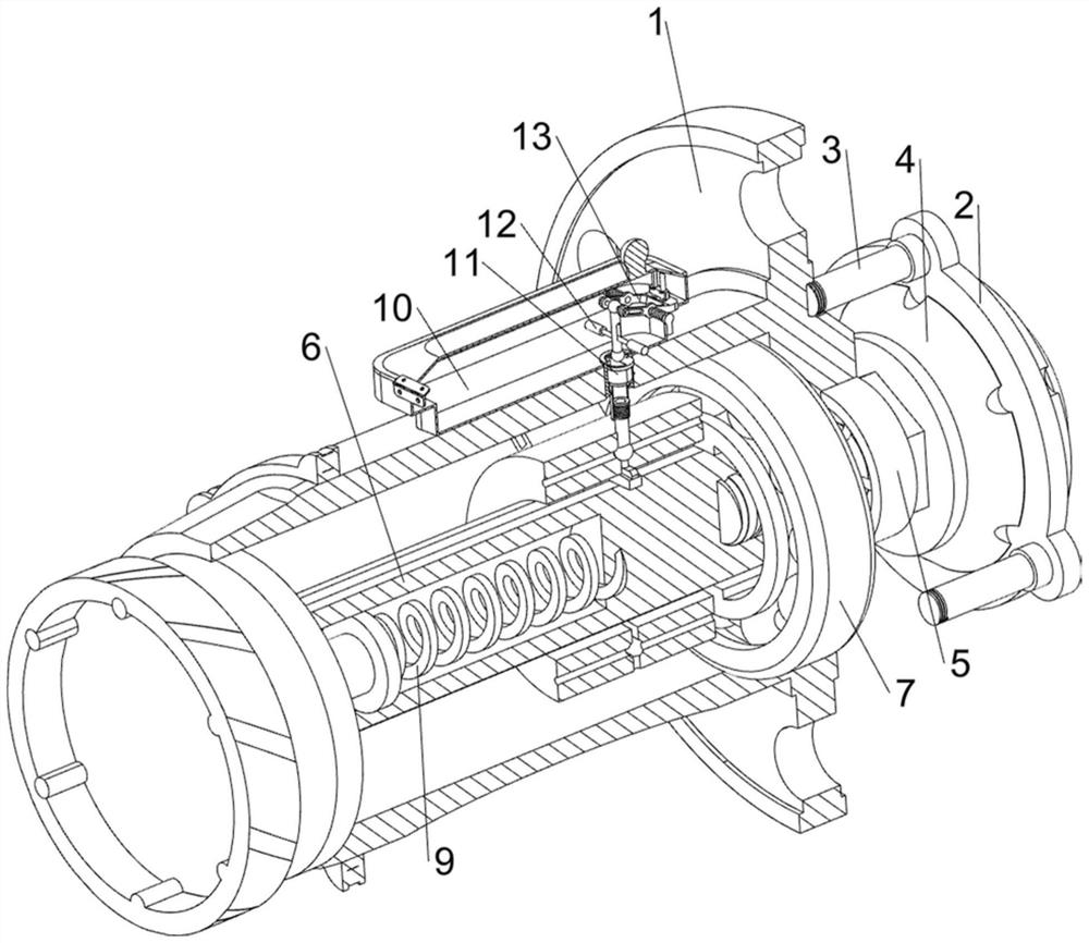 Main shaft capable of electromagnetically adjusting pre-tightening force of bearing