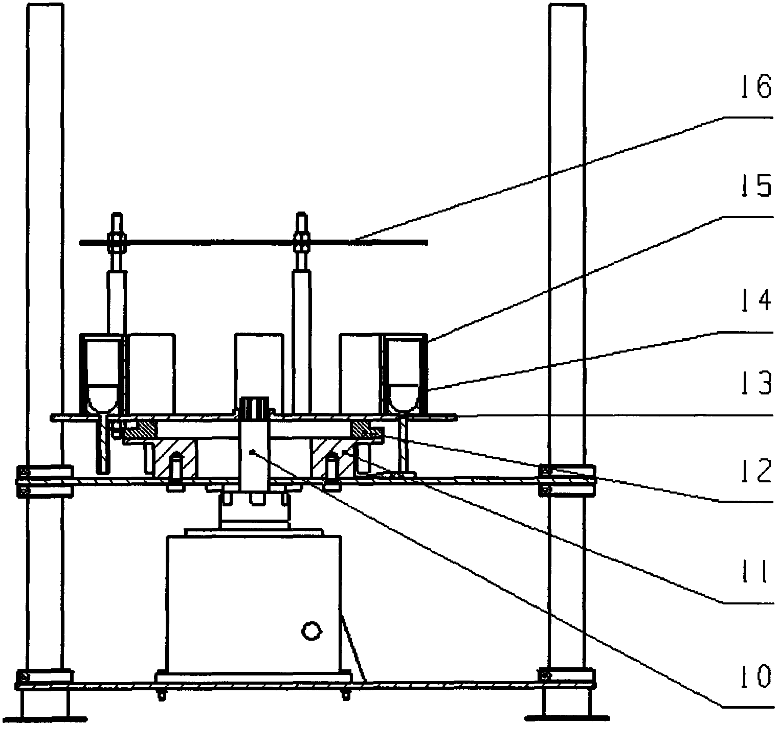 Rotation indexing table for encapsulation and package of cylindrical cylinder