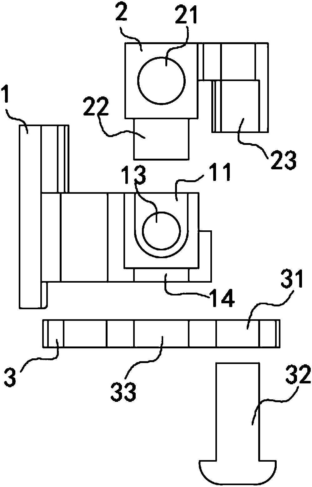 Lock hook horizontal adjusting device