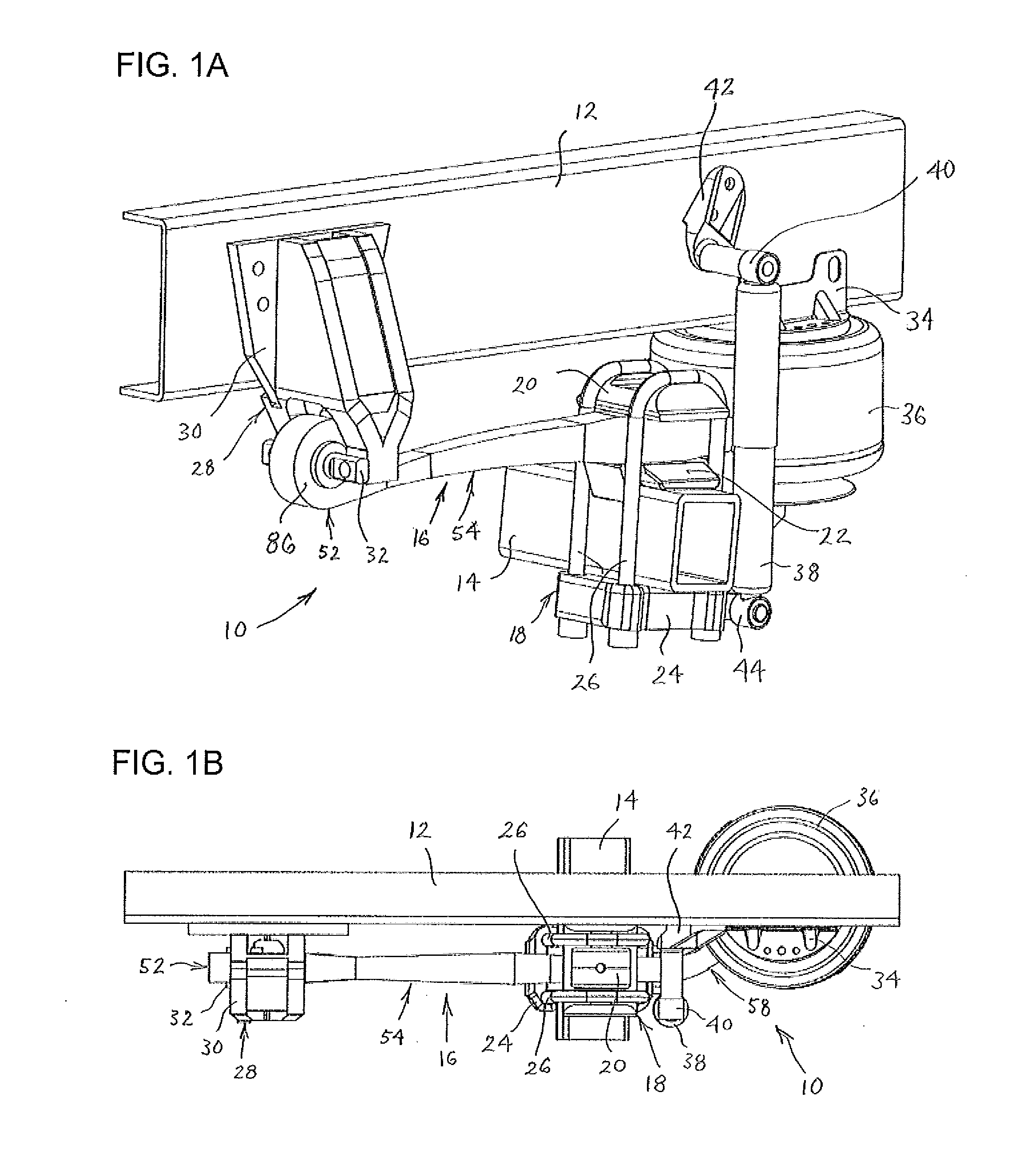 Multi-tapered suspension component