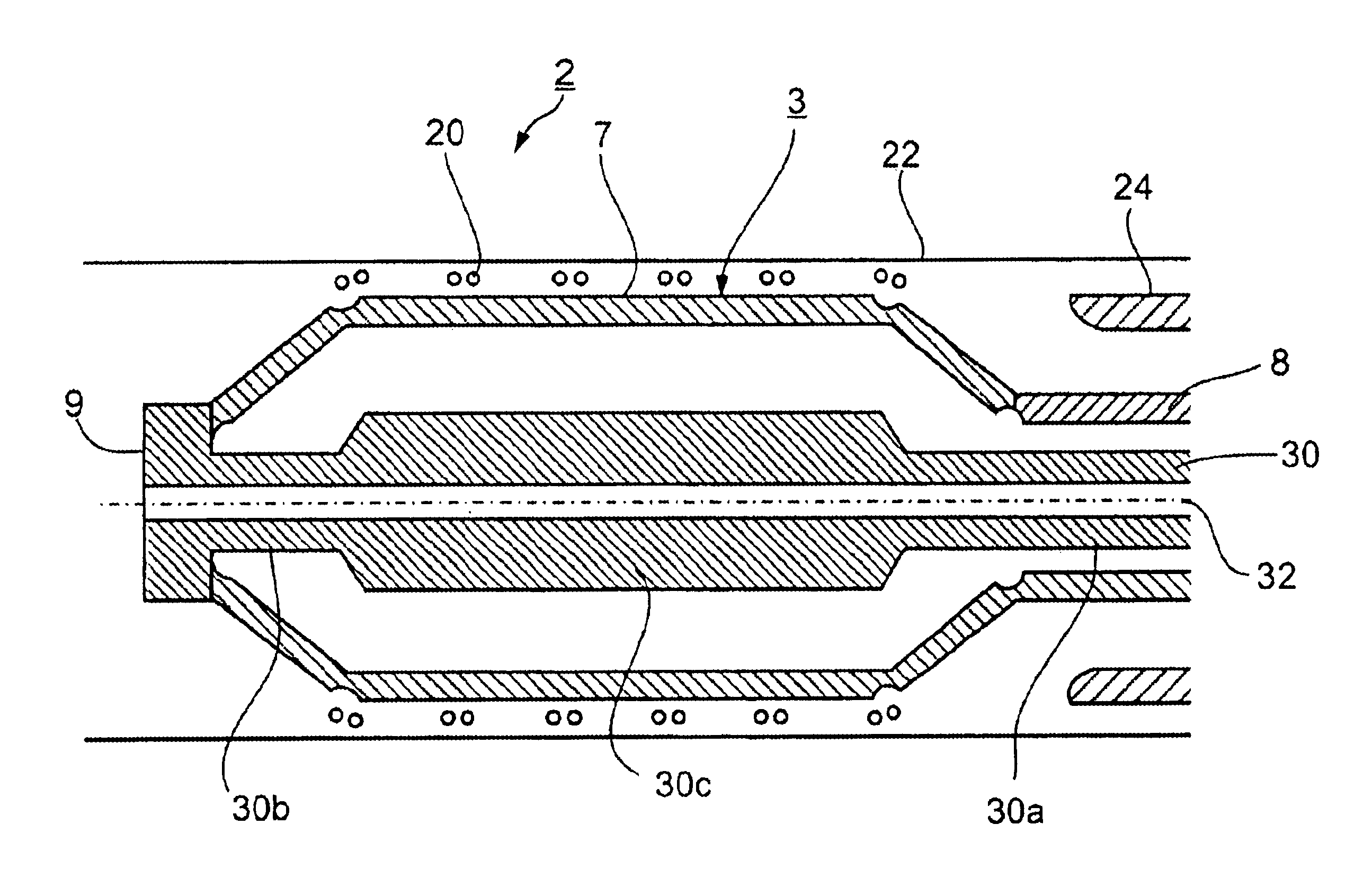 Expandable delivery appliance particularly for delivering intravascular devices