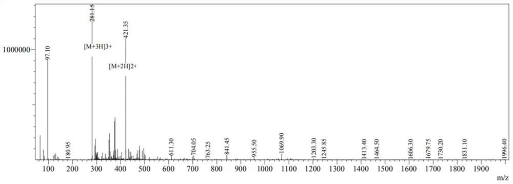 Cyclic peptide against multi-drug resistant bacteria and its preparation method and application