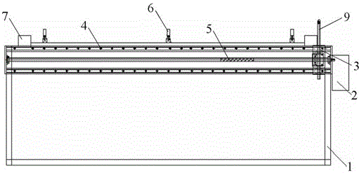 Automatic water removal device for elongated porous workpiece