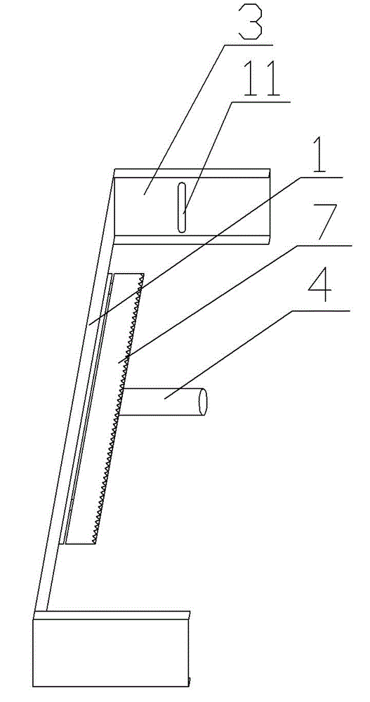 Sliding block type slide cleaning device