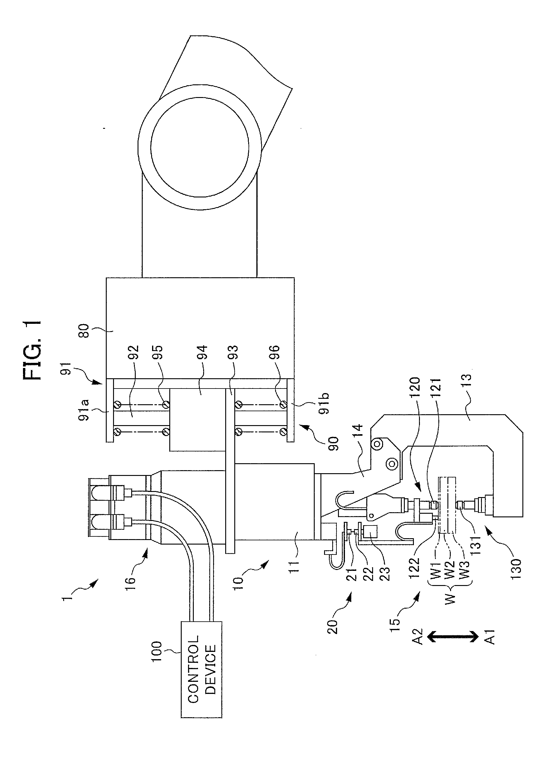 Switching electrode and resistance welding device using same, spot welding device and spot welding method