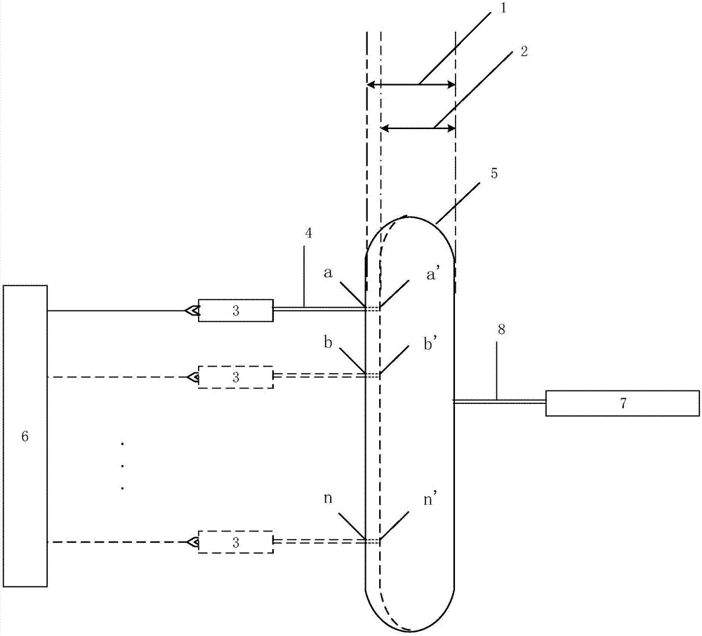 Method for measuring component content of complex liquor by double-optical-path multiposition fluorescence spectra