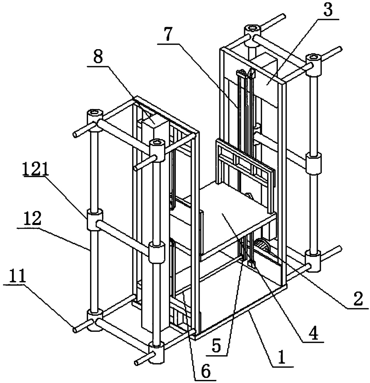 Electric bridge-type scaffold