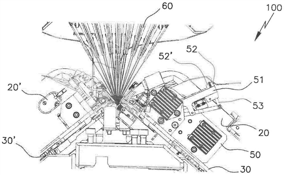 Gripper mechanism for a device for introducing inserts into knitted fabrics