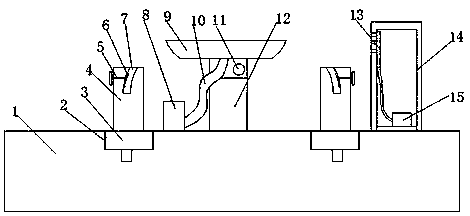 Fixing clamp used for grinding of spectacle lenses