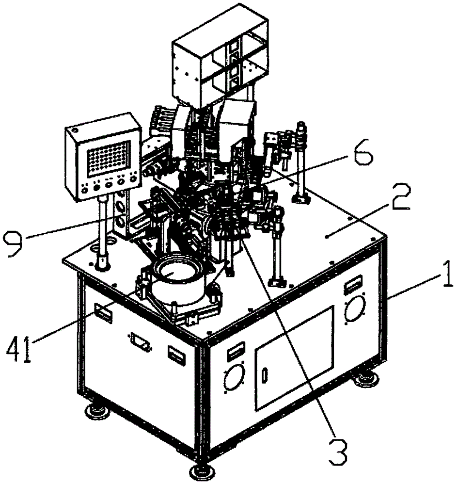 Power inductance full-automatic gluing machine