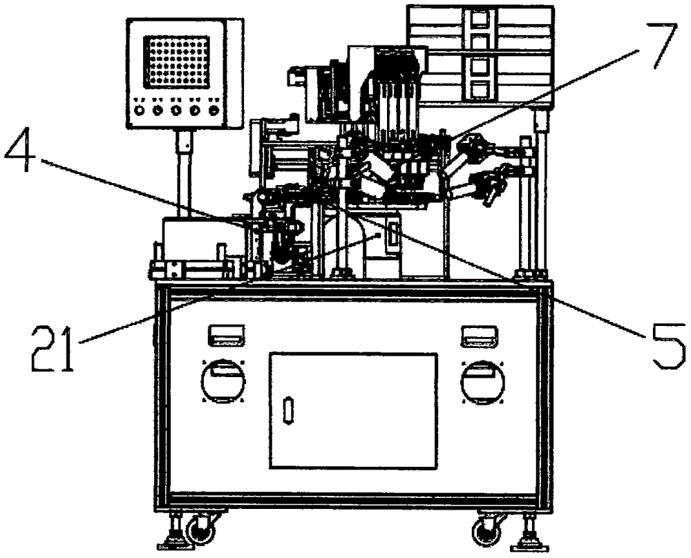 Power inductance full-automatic gluing machine