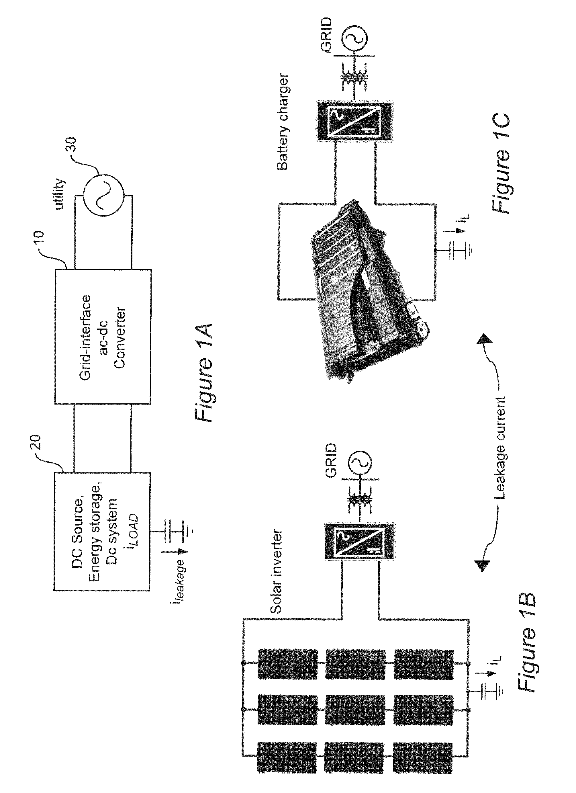 DC-side leakage current reduction for single phase full-bridge power converter/inverter