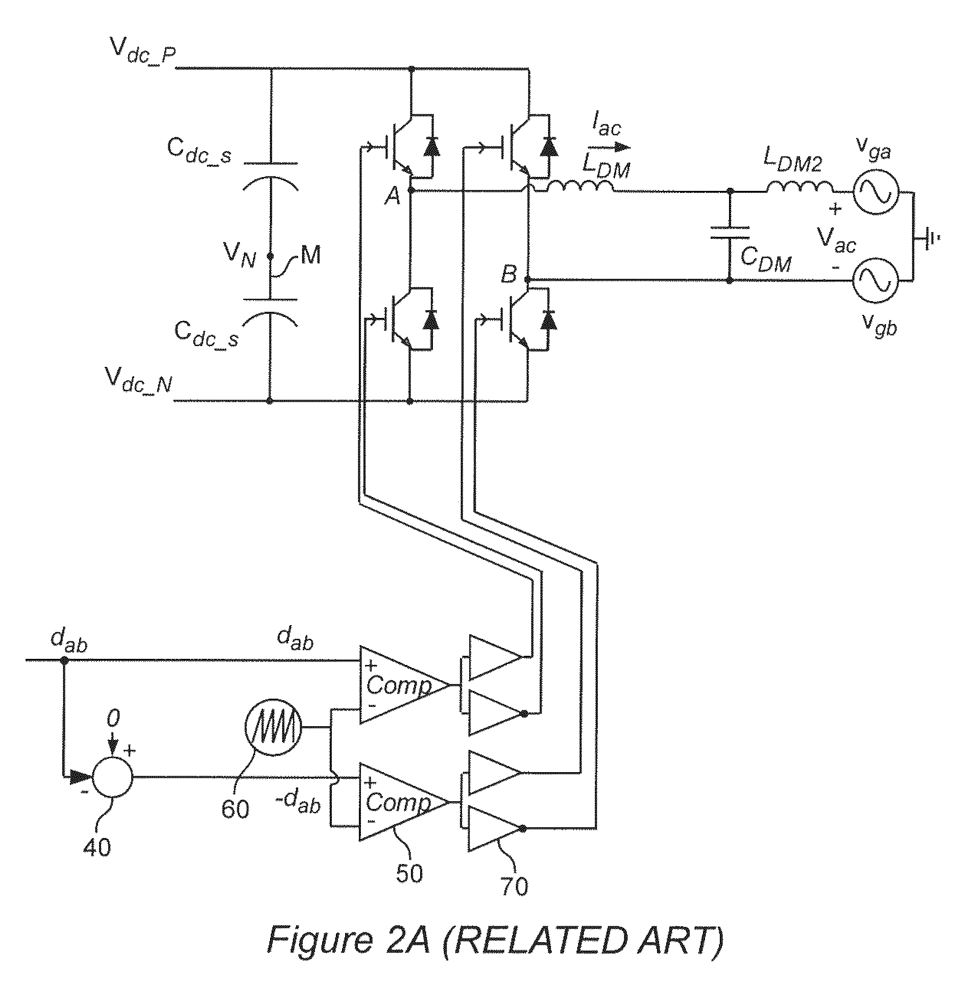 DC-side leakage current reduction for single phase full-bridge power converter/inverter