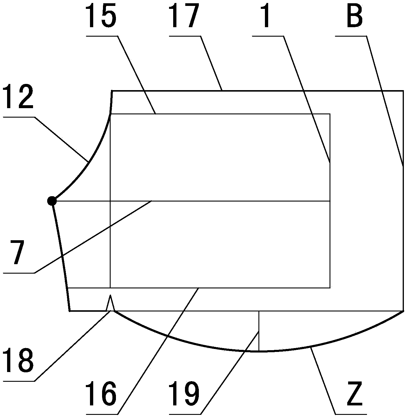 BZ original number tailoring method of clothing chest expanding piece