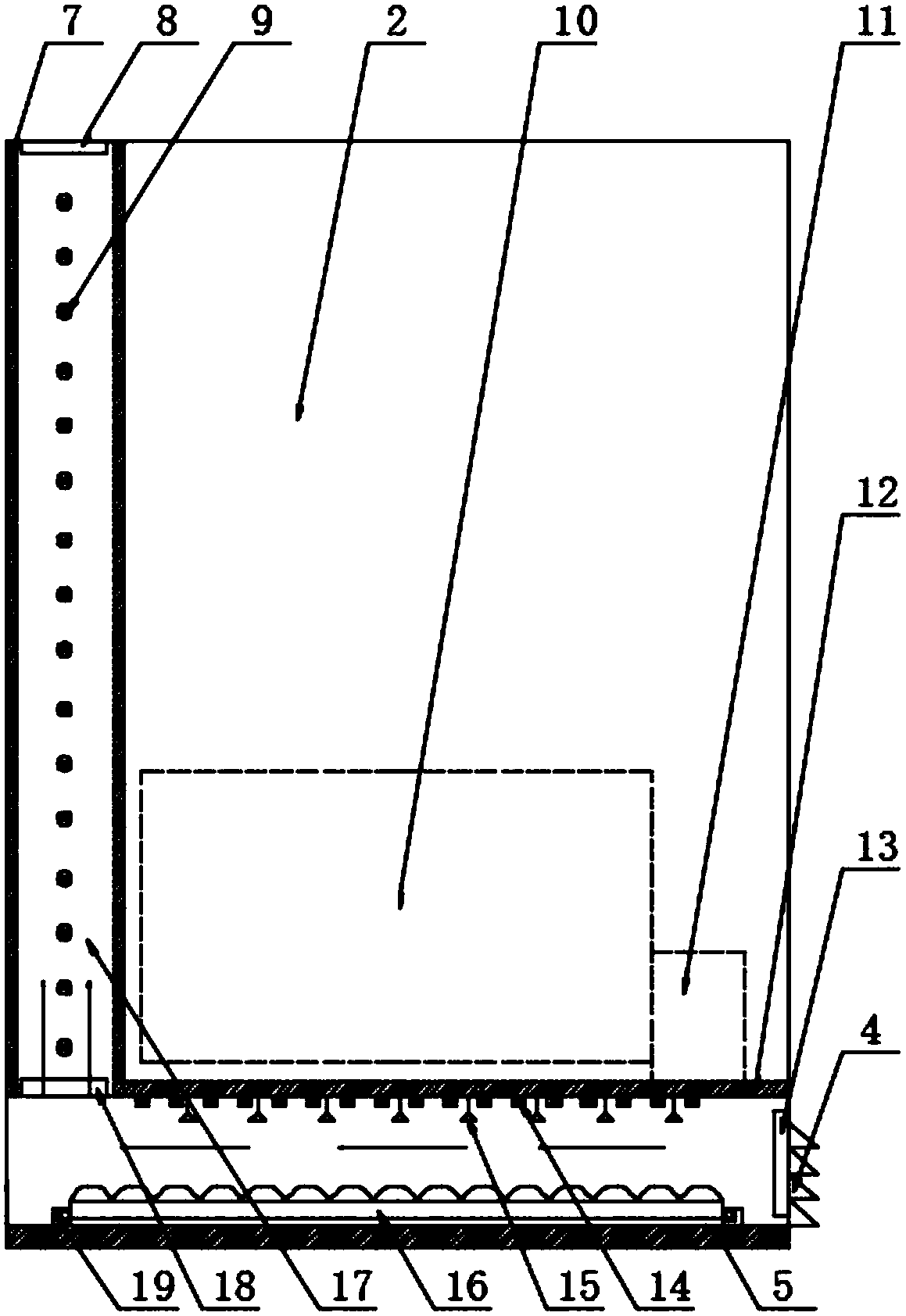 Air purifying sideboard cabinet