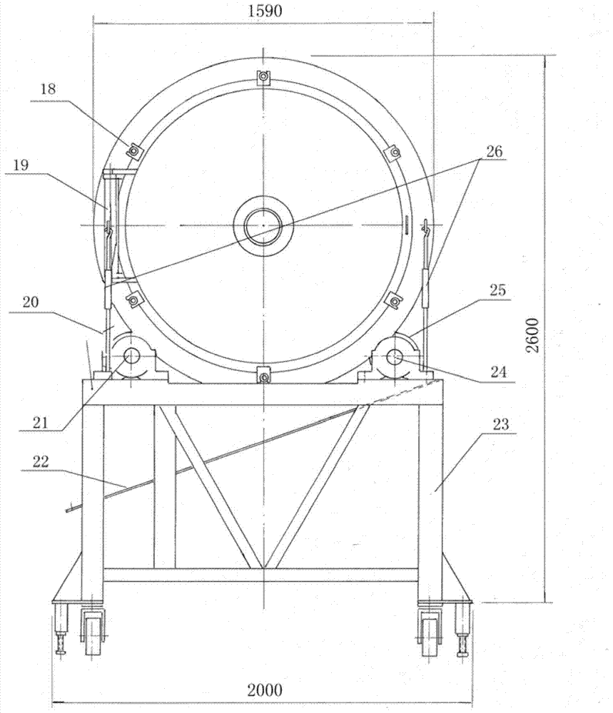 Solid ecological culturing and drying integrated machine