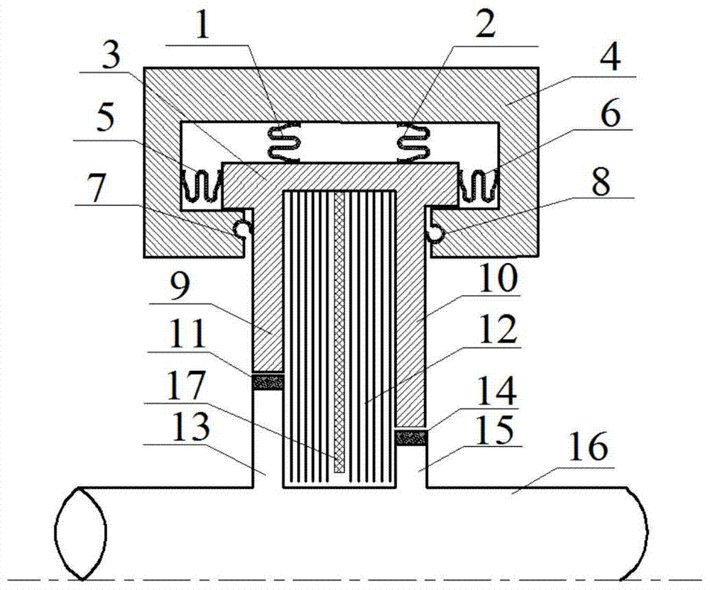 A self-concentric brush seal structure with a rotor containing discs