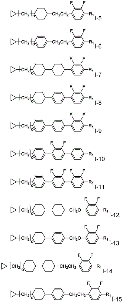 Cyclopropyl-contained negative dielectric anisotropic liquid crystal medium and application thereof