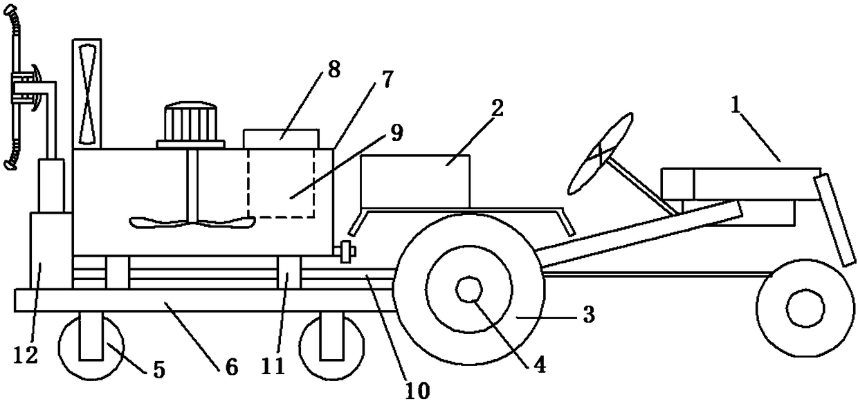 Toward-target pesticide applying machine for orchard